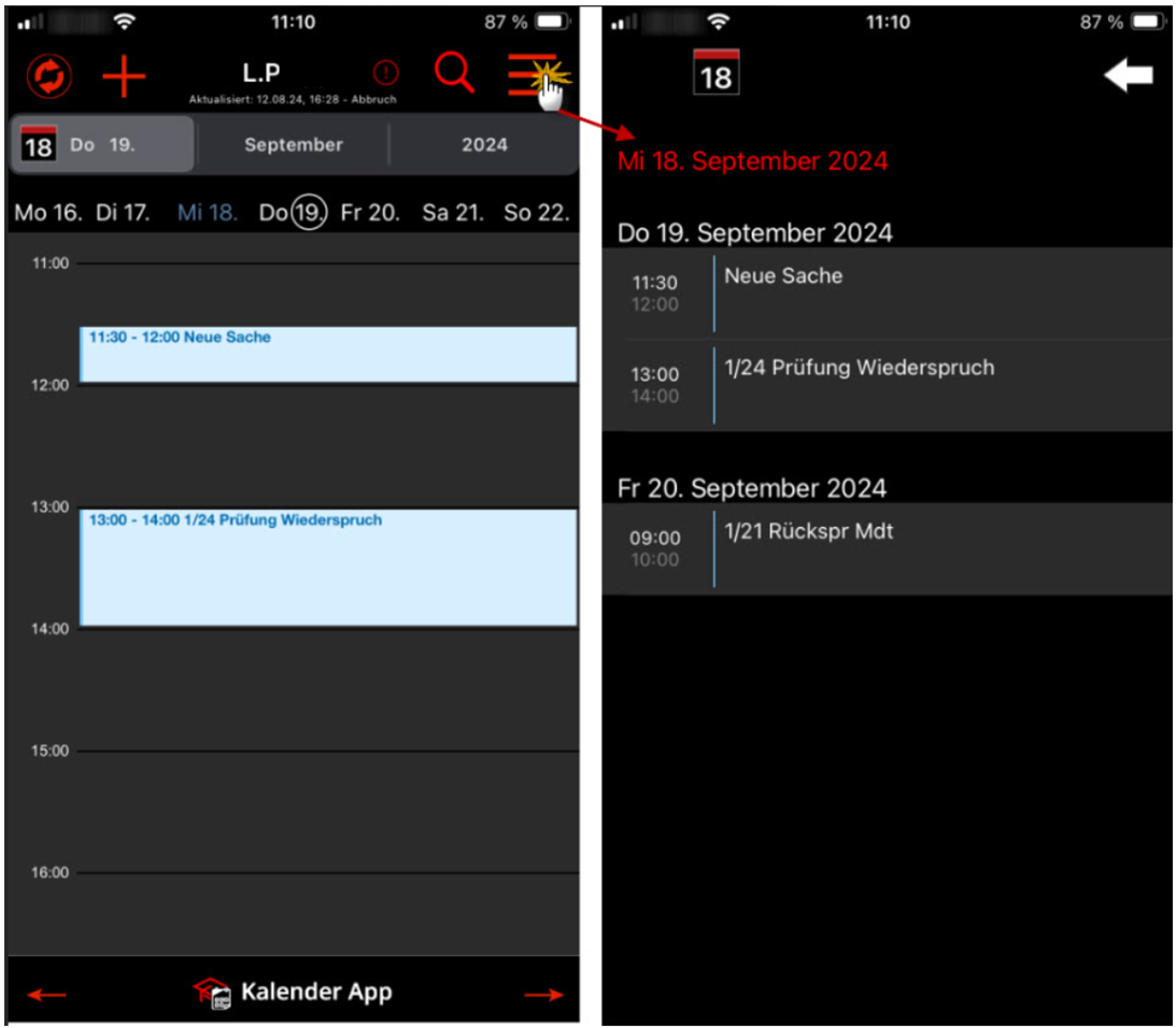 iOS Kalender App - Listenansicht.png