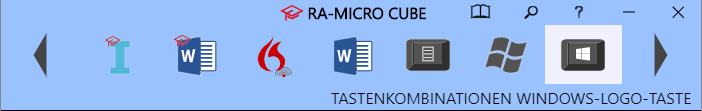 Cube Leiste Tastenkombinationen Windwos Logo Taste.png
